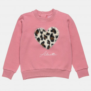 Long sleeve top with fur and strass detail (2-5 years)