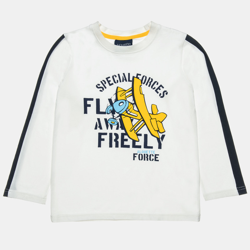 Long sleeve top with aeroplane print (12 months-5 years)