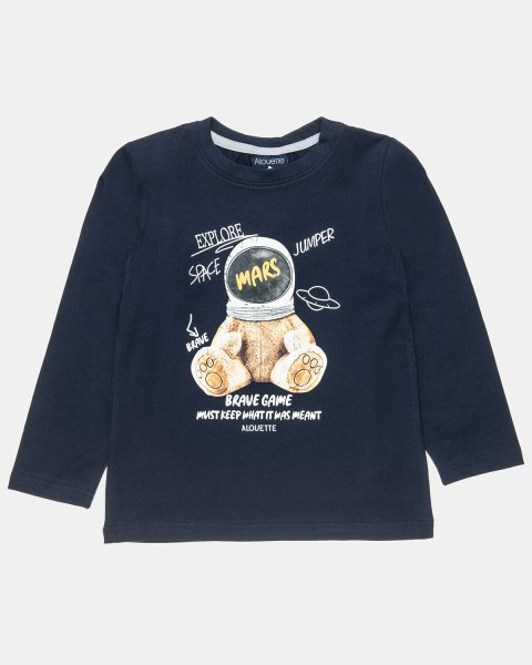 Long sleeve top with Space design (12 months-5 years)