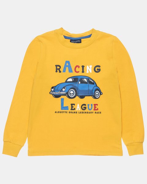 Μπλούζα με τύπωμα Racing league (12 μηνών-5 ετών)