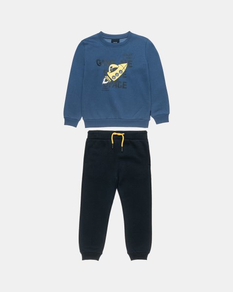 Tracksuit Five Star cotton fleece blend with Space print (12 months-5 years)