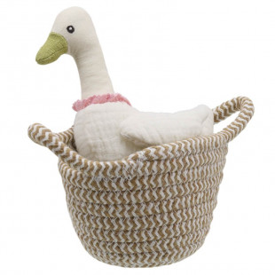 Plush toy Wilberry duck in basket