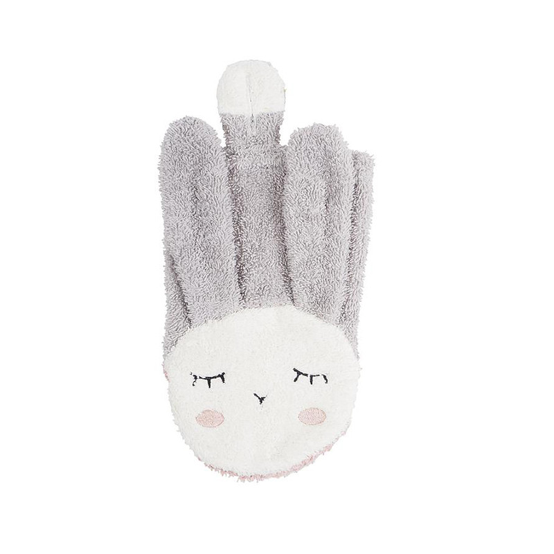 Bath glove kikadu organic grey bunny (0+ months)