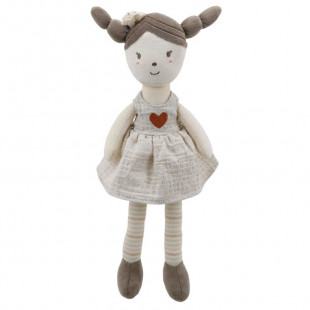 Plush toy Wilberry doll with pigtails 35cm