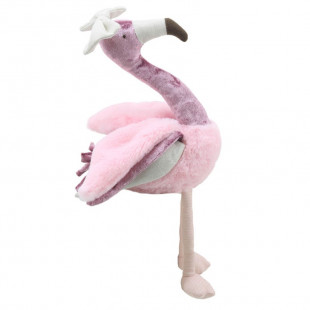 Plush toy Wilberry flamingo with fur details 36cm