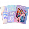 Notebook set of 3pcs Wow Generation with soft cover (A5)