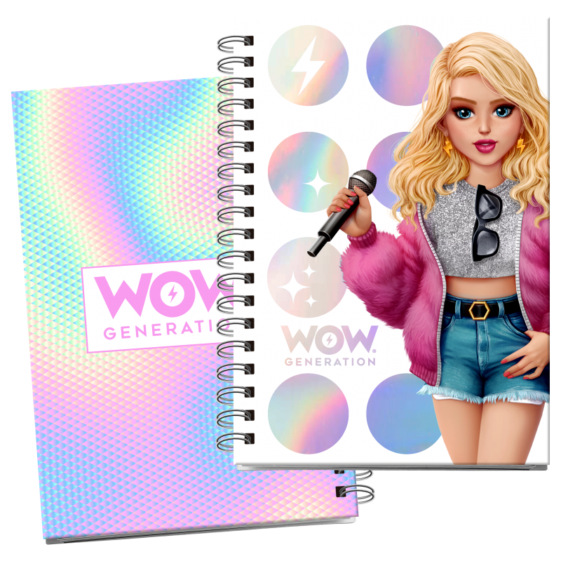 Notebook Wow Generation with thick cover in 3 colors (A5)