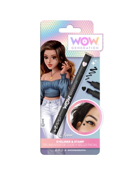 Eyeliner Wow Generation με σφραγίδα μαύρη καρδιά (6+ ετών)