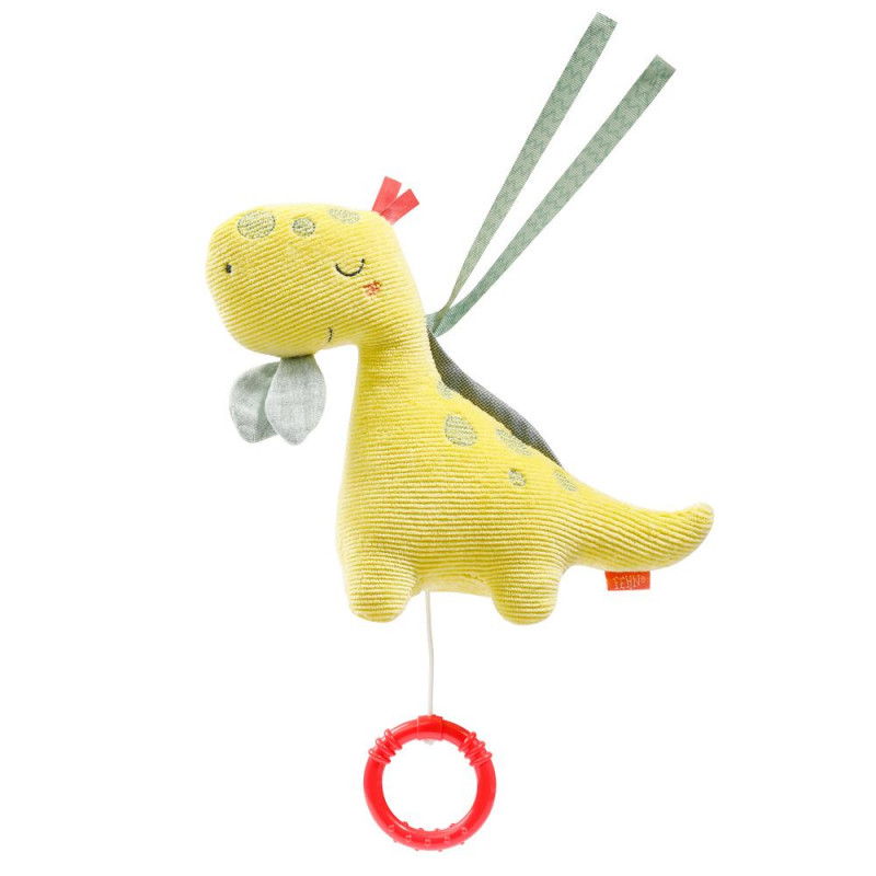 Plush toy Fehn musical dino 16cm (0+ months)