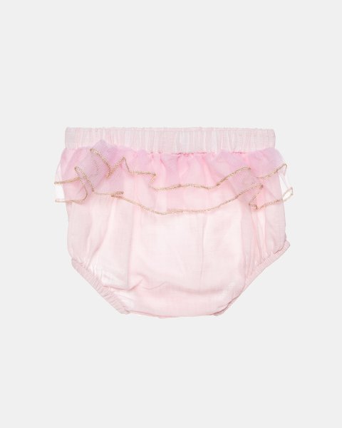 Set top and underwear/shorts with tulle details (3-18 months)