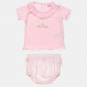 Set top and underwear/shorts with tulle details (3-18 months)