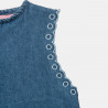 Denim dress with embroidery (6-16 years)