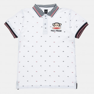 Μπλούζα Paul Frank polo πικέ με κέντημα (6-16 ετών)