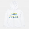 Hoodie Paul Frank with embroidery and metallic stras (6-16 years)