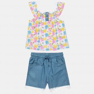 Set top and shorts with embroidery (12 months-5 years)