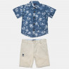 Set shirt with chinos shorts (6 months-8 years)