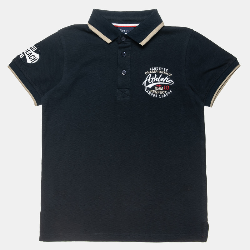 Polo top with embroidery (6-16 years)