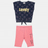 Set Five Star top with print and biker leggings (6-16 years)