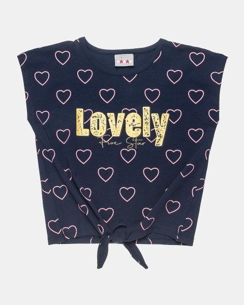 Set Five Star top with print and biker leggings (6-16 years)
