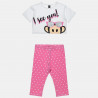 Set Paul Frank top with shiny print and leggings (18 months-5 years)