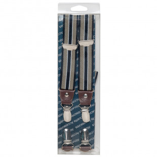 Elastic striped suspenders