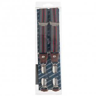 Elastic striped suspenders