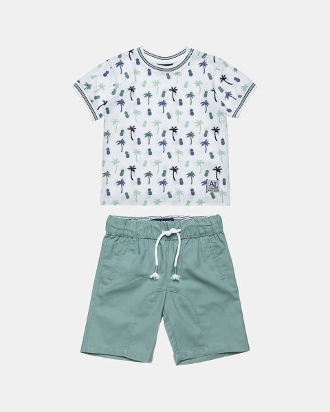 Set t-shirt with print and shorts (6 months8 years)