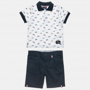 Set polo t-shirt and shorts (6 months-8 years)