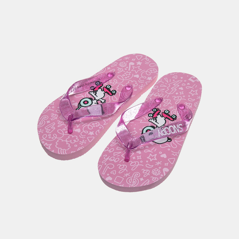 Flip Flops Snoopy with glitter (Size 27-33)