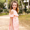 Dress with embroidery, tulle and ruffles  (6-16 years)