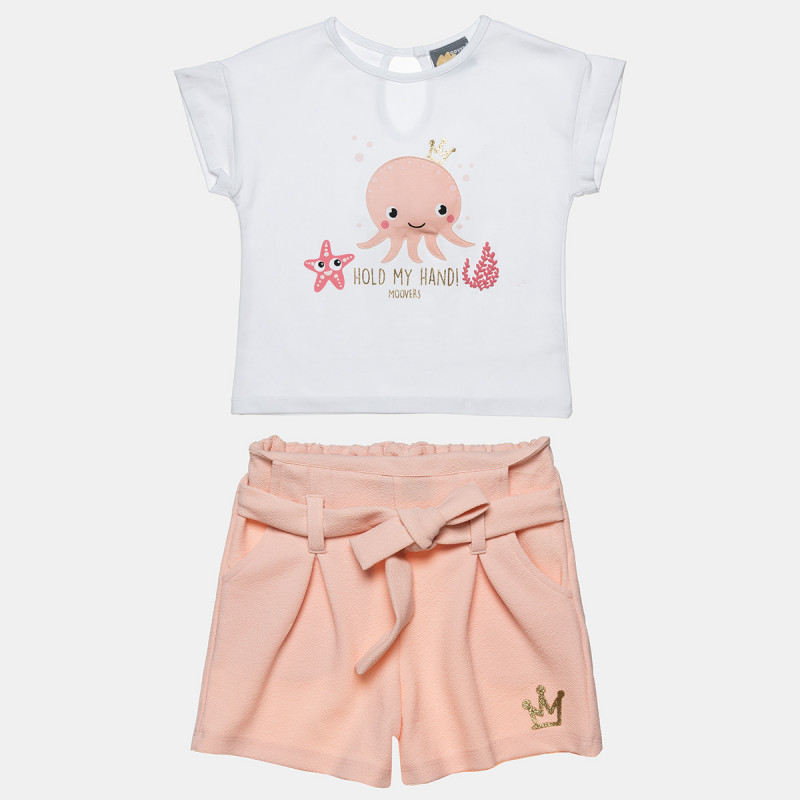 Set Moovers top with sound detail and shorts (12 months-5 years)