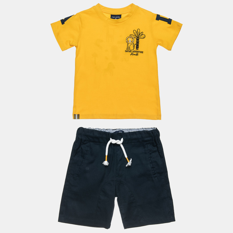 Set t-shirt with print and shorts (6 months-5 years)