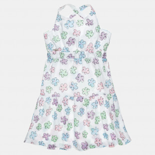 Dress from airy fabric and cross back design (6-14 years)