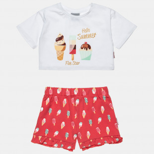 Set Five Star top with print and shorts (12 months-5 years)