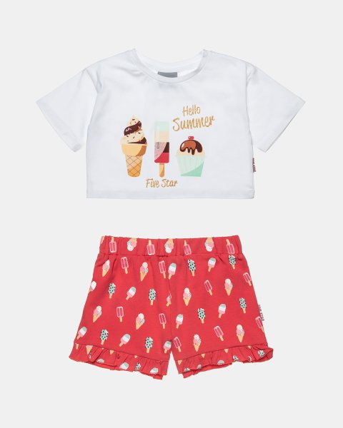 Set Five Star top with print and shorts (12 months-5 years)