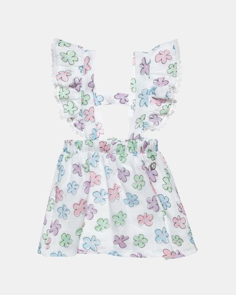 Dress with suspenders from airy fabric (6 months-5 years)