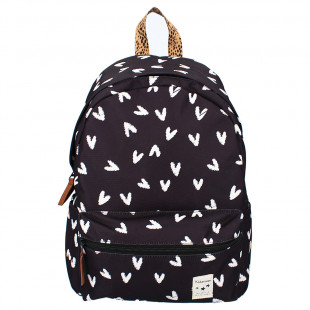 Backpack Kidzroom with white hearts