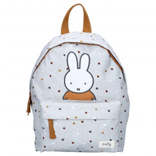 Backpack Miffy light-blue dots