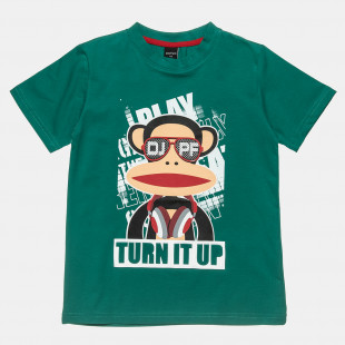 T-Shirt Paul Frank with print and embossed lettering (6-16 years)