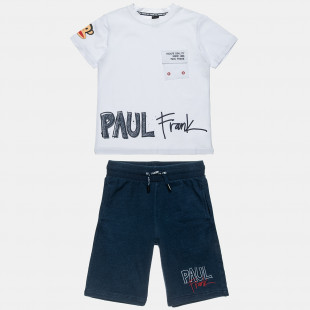 Σετ Paul Frank μπλούζα και βερμούδα με κέντημα (6-16 ετών)