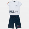 Σετ Paul Frank μπλούζα και βερμούδα με κέντημα (6-16 ετών)