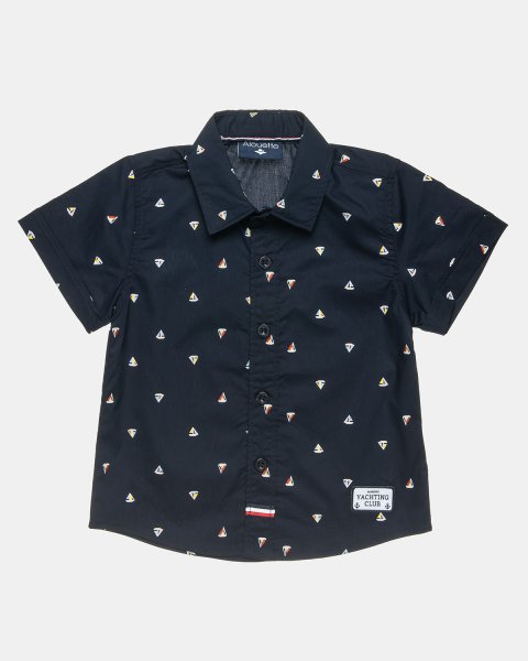 Shirt with pattern and embroidery (12 months-5 years)
