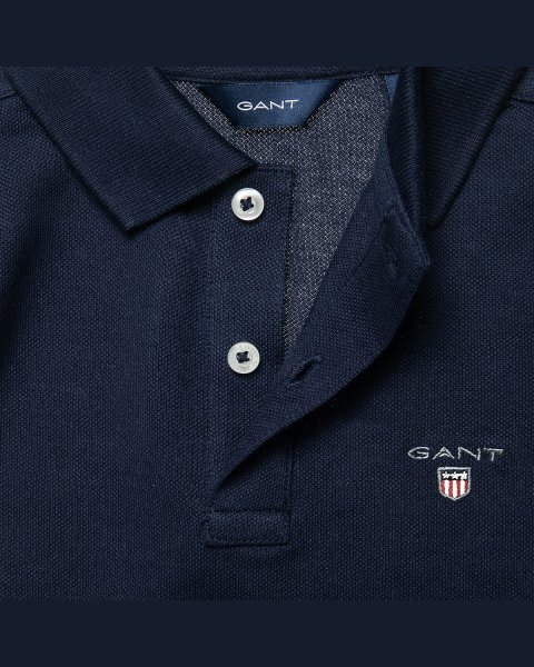 Μπλούζα Gant polo με κέντημα (2-7 ετών)