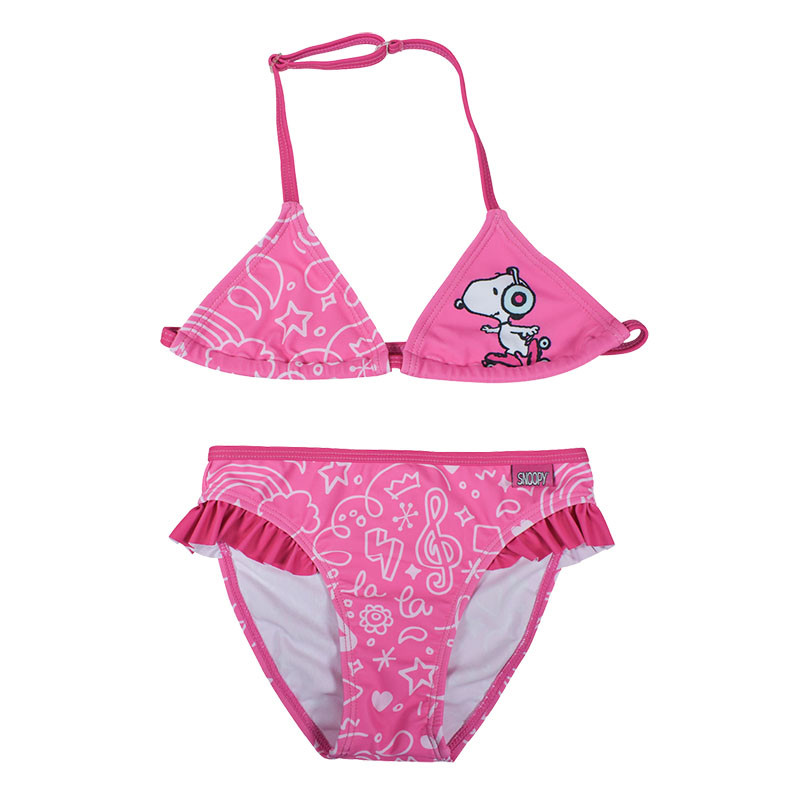 Bikini set Snoopy with ruffles (4-8 years)