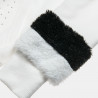 Zip hoodie Paul Frank with cotton fleece blend and faux fur hood (6-16 years)