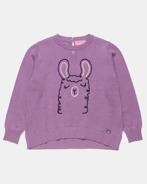 Sweater in a soft knit and embroidery (12 months-5 years)
