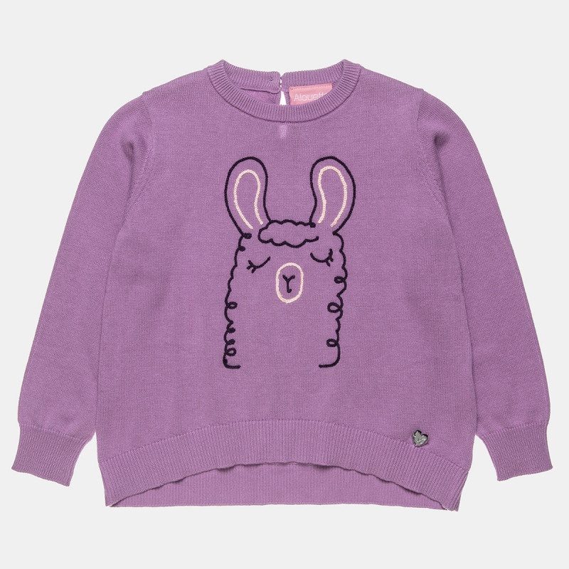 Sweater in a soft knit and embroidery (12 months-5 years)