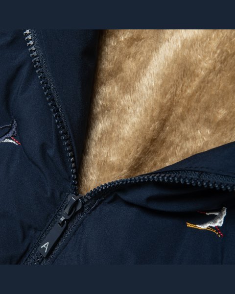 Vest jacket waterproof with faux fur lining (12 months-5 years)