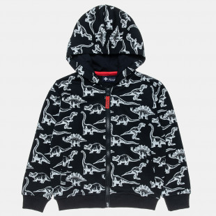 Zip hoodie with dinosaur (12 months-5 years)