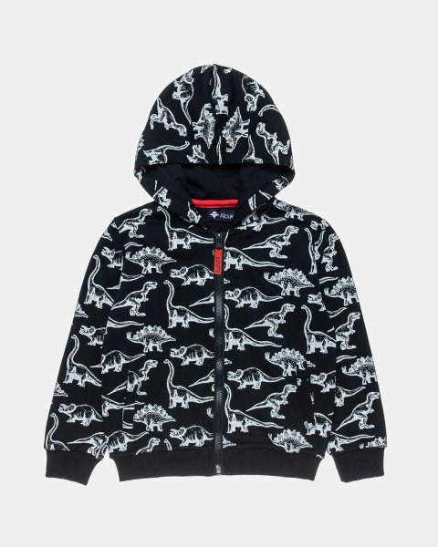 Zip hoodie with dinosaur (12 months-5 years)